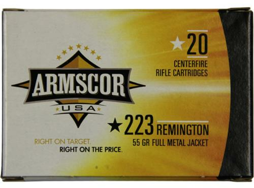 223 Remington 20 Rounds Ammunition Armscor Precision Inc 55 Grain V-Max